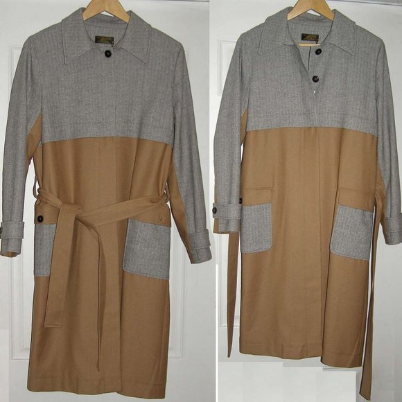 NEW Coat by Le Mont St Michel Trench style size 8 - Picture 5 of 12